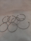 J 195  Lot of 7 Silver Bracelets