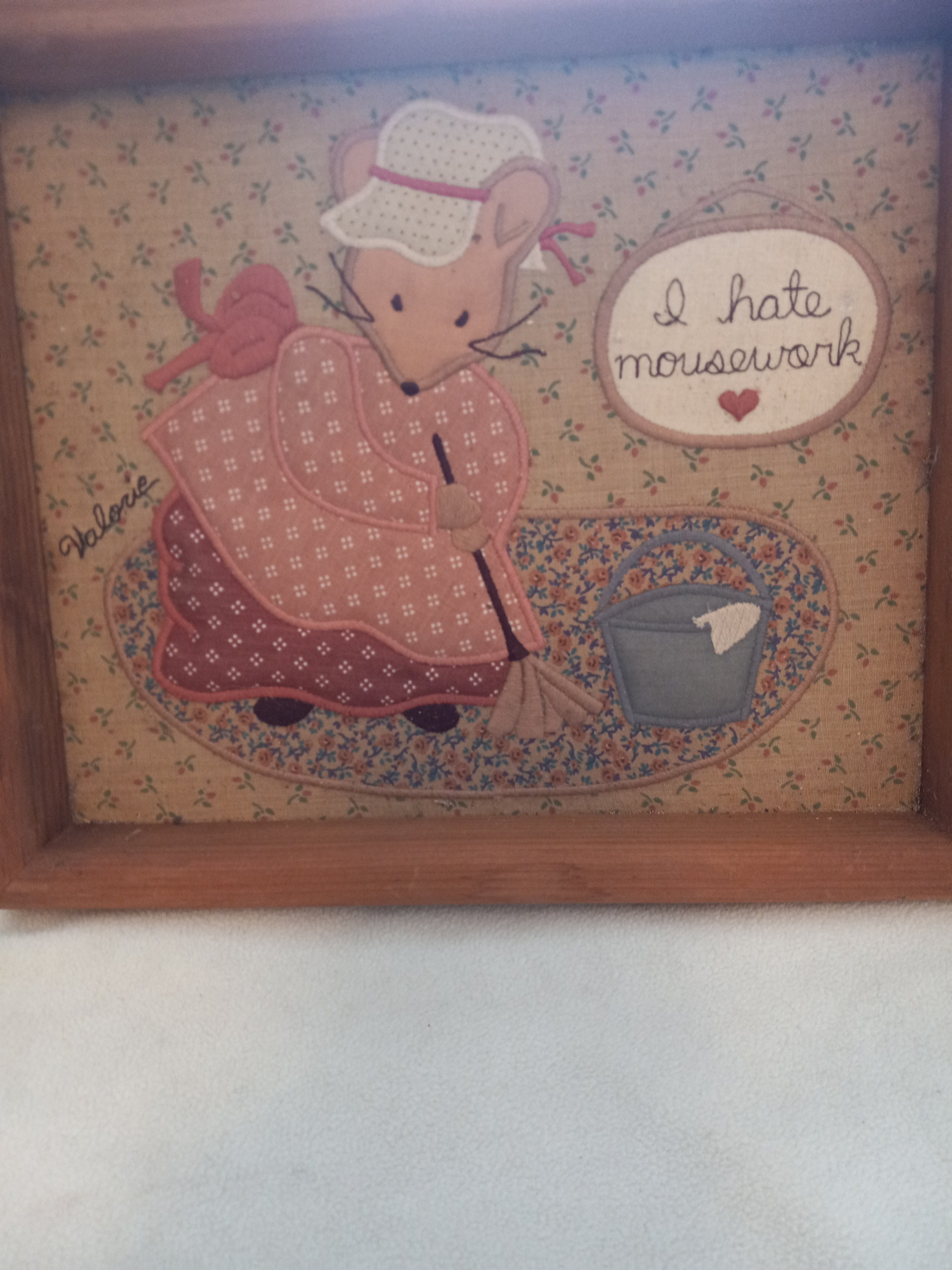 Appliqued Picture by Valorie - I Hate Mousework