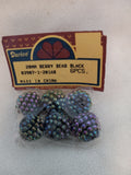 20mm Berry Beads Black 6 Pieces