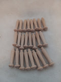 W 4  Lot of 24 Wood 1 3/4 inch Pegs