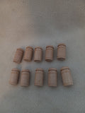 W 6  Unfinished 7/8 inch Wooden Milk Cans 10 cans