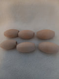 W 13  Unfinished Wood 1 inch Barrel Beads for Macrame