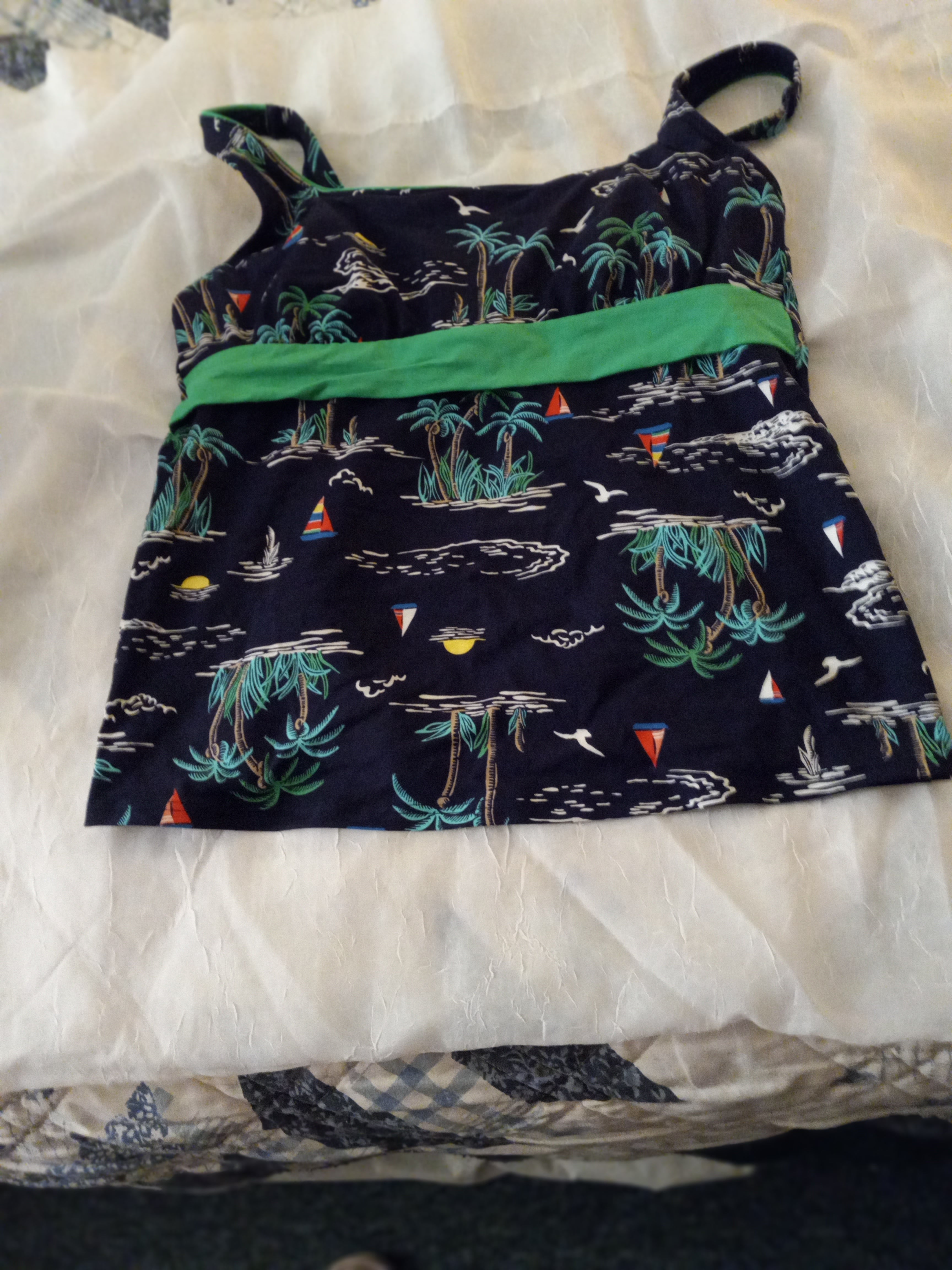 Lands' End Swim Top Size 10