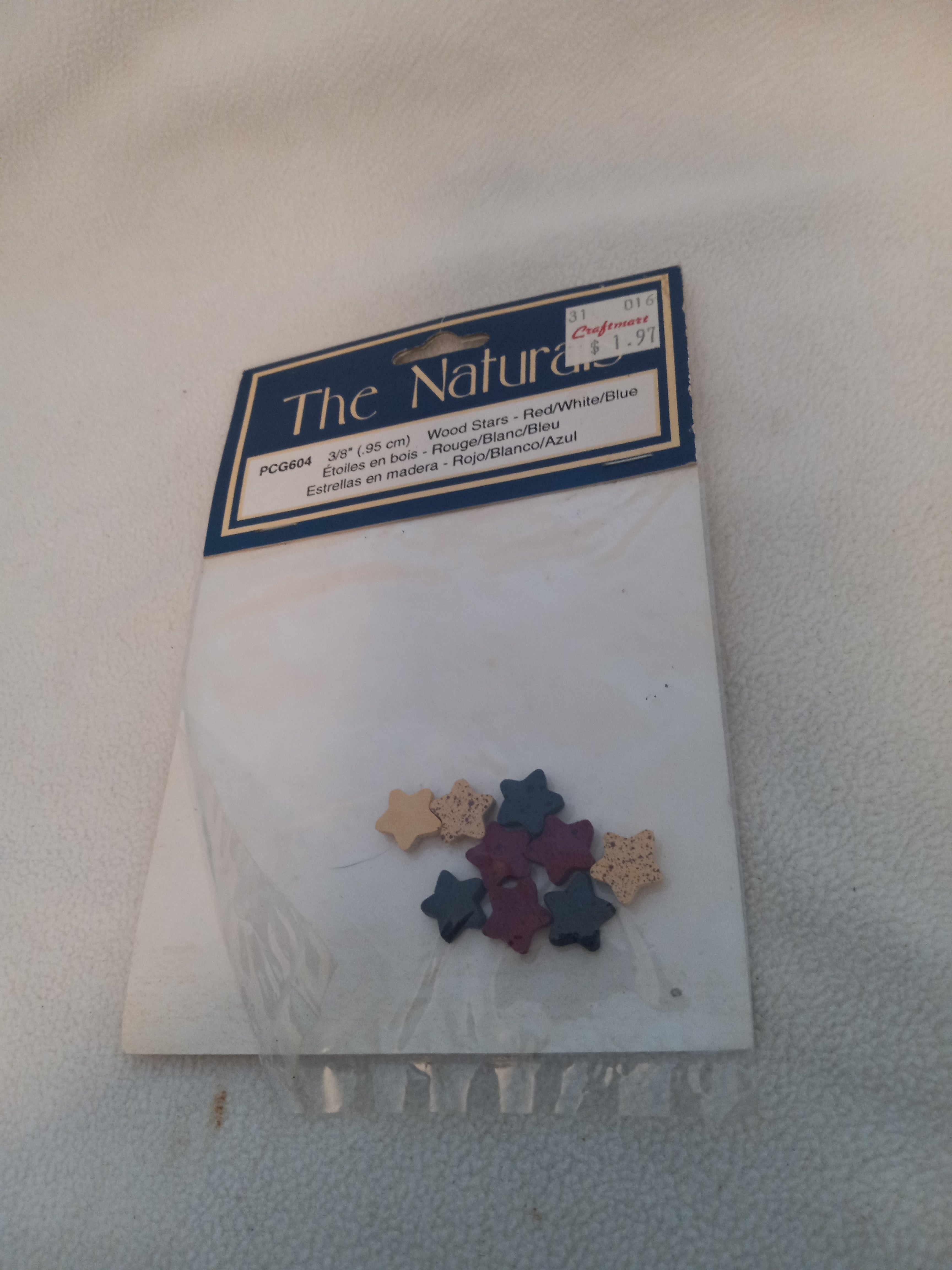 The Natural 3/8 inch Patriotic Stars