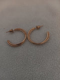 J 202  Gold 5/8 inch Double Earrings