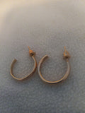 J 217  Gold 3/4 inch Hoop Earrings