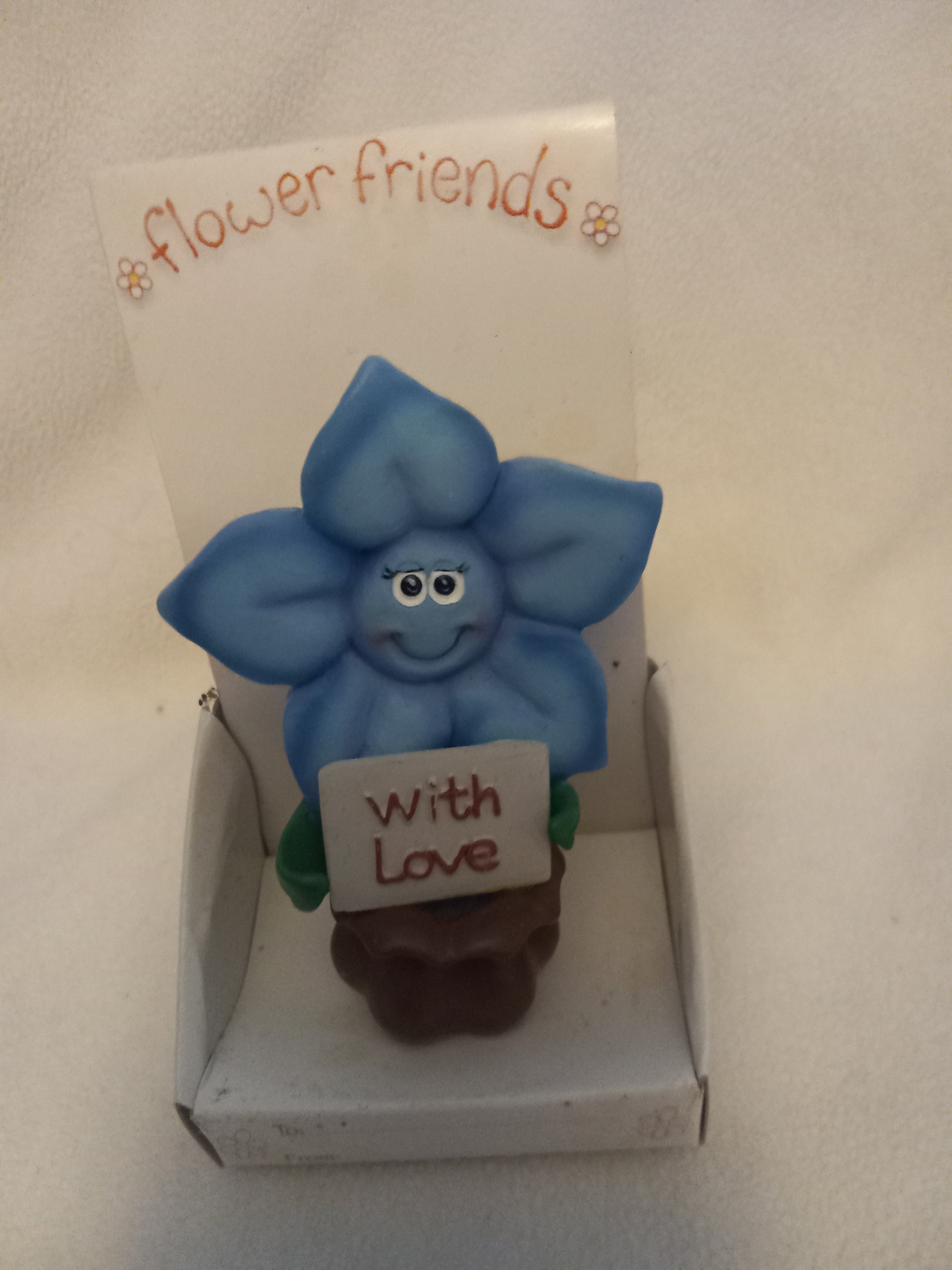 New Flower Friends 3 1/2 inch Statuette - With Love