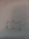 J 88  Lot of 10 Silver Scrapbooking Charms