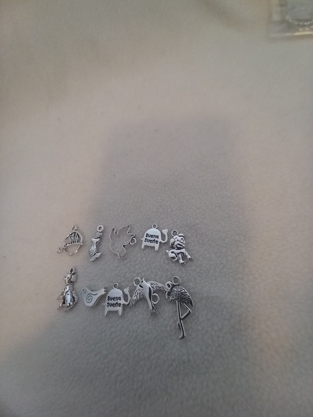 J 89  Lot of 10 Silver Scrapbooking Charms