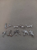 J 87  Lot of 10 Silver Scrapbooking Charms