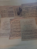 7 Pages of Old Time Music Sheets for Scrapbooking