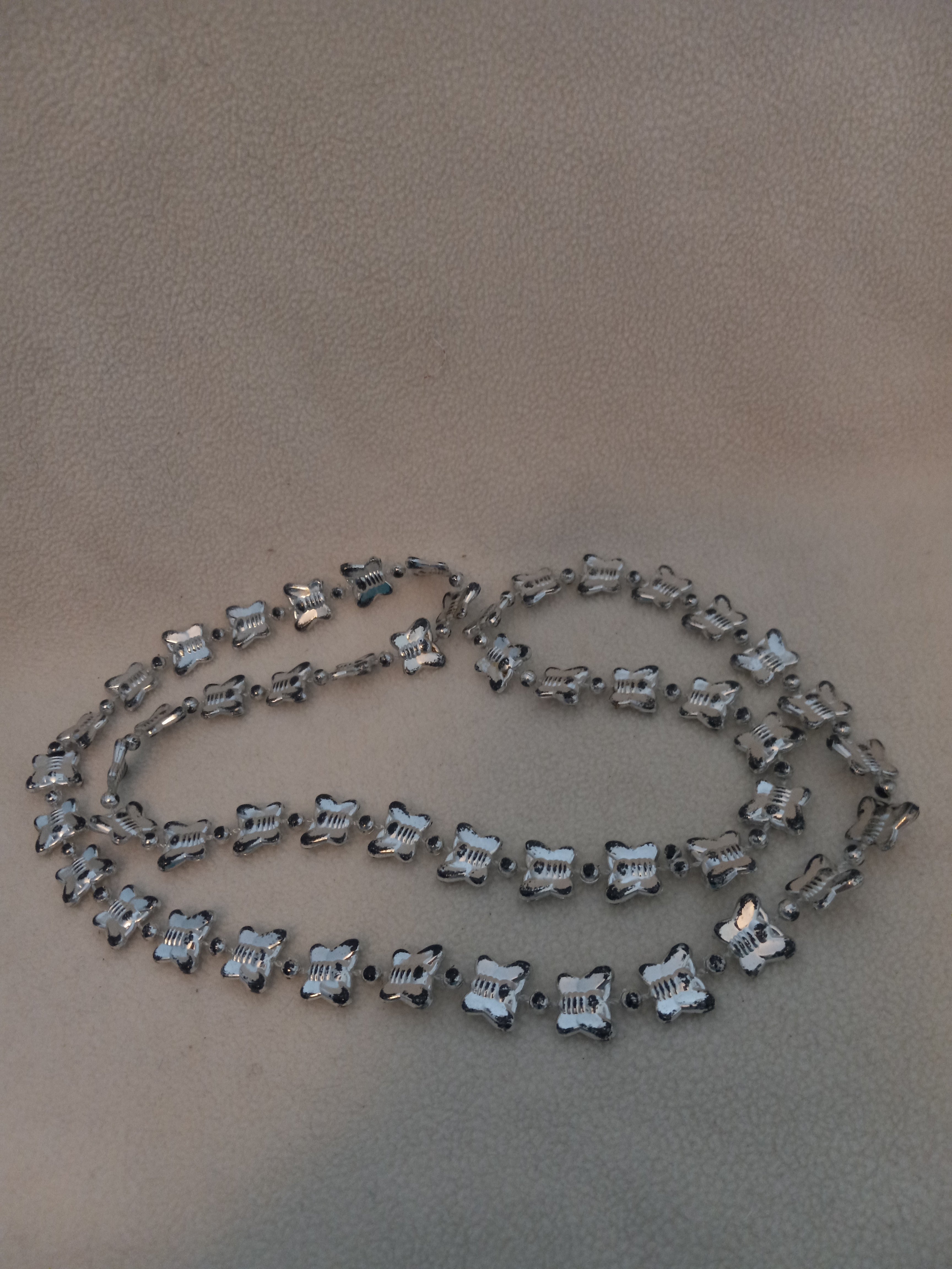 J 252  Silver Butterfly Necklace
