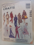 McCall's Crafts 7932 Fashion Doll Wardrobe