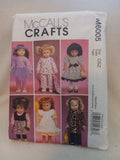 McCall's Crafts M6005  18 inch Doll Clothes