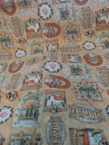 F230 Debbie Mumm Vintage Labels Cotton Blend Fabric