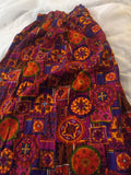 Long Skirt in Wildly Bright Colors - 28 Inch Waist - 44 Inches Long