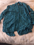 KZK Teal Tone-On-Tone Tunic - Size XL