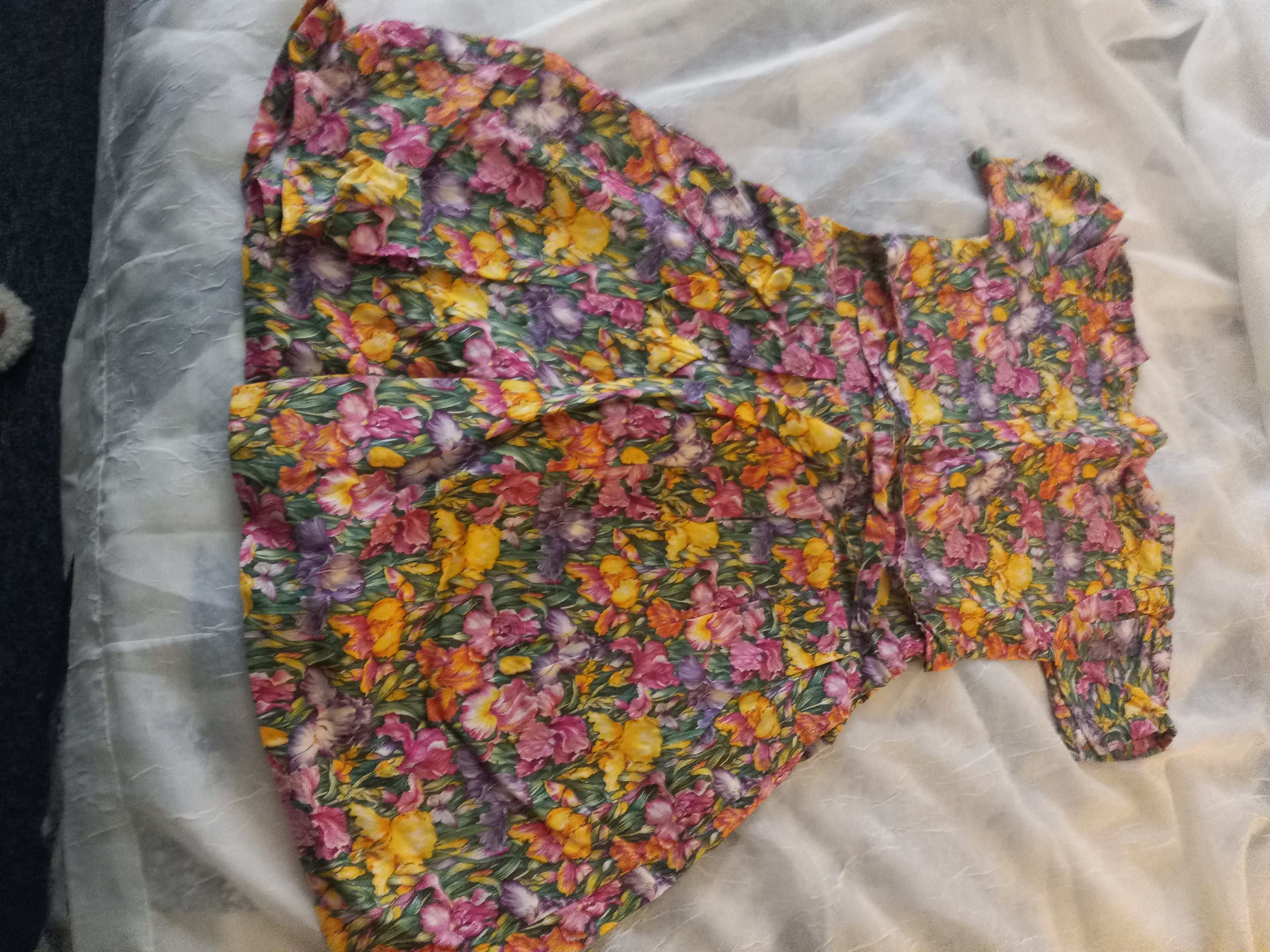 Common Sense Designs Girl's Flowered Dress - Size 8
