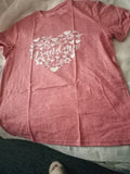 Heather Pink Tee - Grandma - Size Large