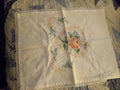 Vintage Linen - Hand Embroidered 36 inch x 15 inch Bureau Scarf / Doily