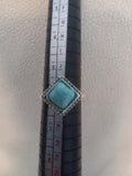 J 289  Silver and Turquoise Ring - Size 6