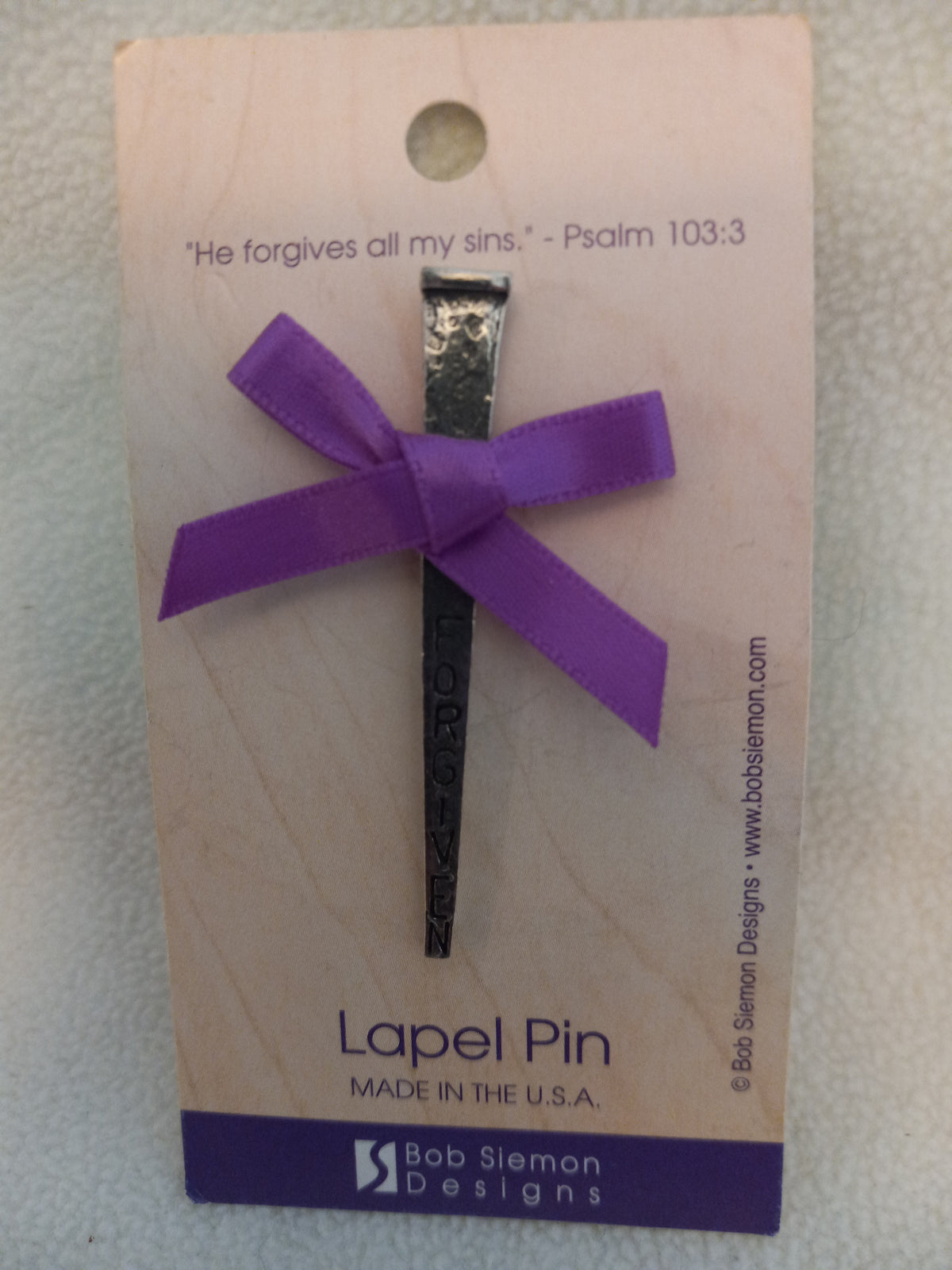 Bob Siemon Design Religious Lapel Pin
