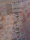 F 224  Fabric for Quilting and Crafts 8 Pieces - 10 in x 10 in - Pinks
