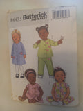 Pattern - Butterick B4433 - Baby/Toddler Wardrobe - OSZ - NB-S-M-L