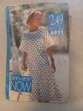 Pattern - See & Sew Now 4951 - Women's Top and Skirt - Sizes L - XL