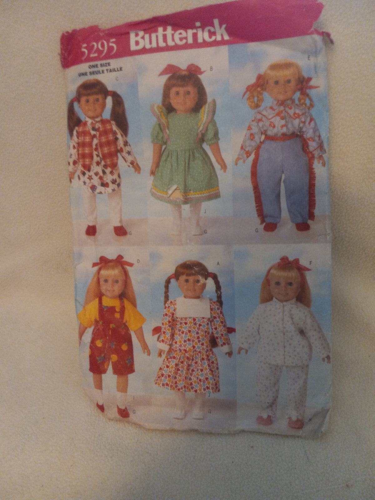 Pattern - Butterick 5295 - 18 inch Doll Wardrobe