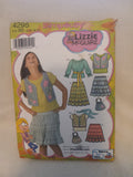 Pattern - Simplicity 4295 - Girl's Tops, Skirts and Accessories - Sizes 8 1/2 - 16 1/2