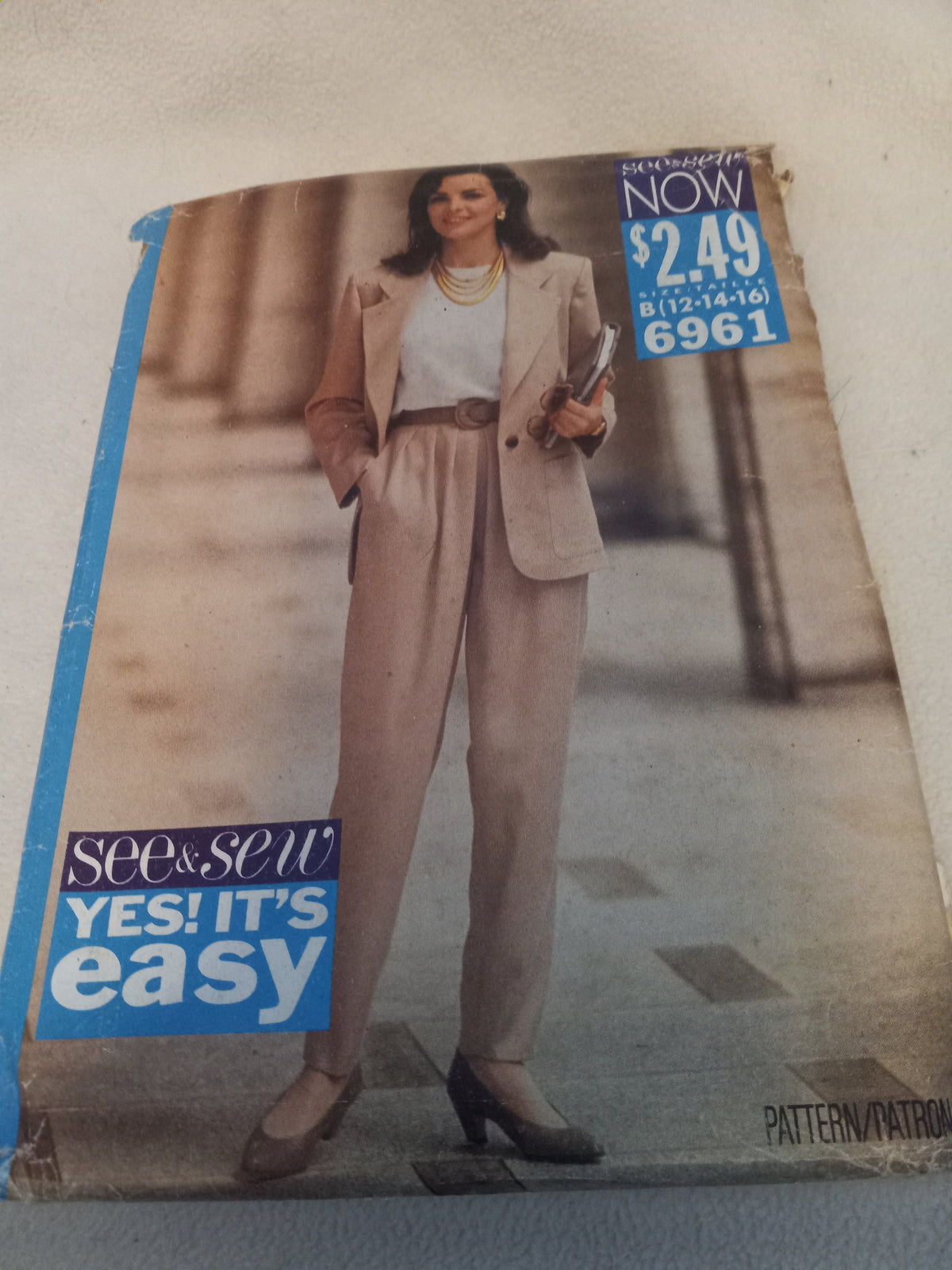 Pattern - See & Sew 6961 - Women's Pant Suit - Sizes 12-14-16