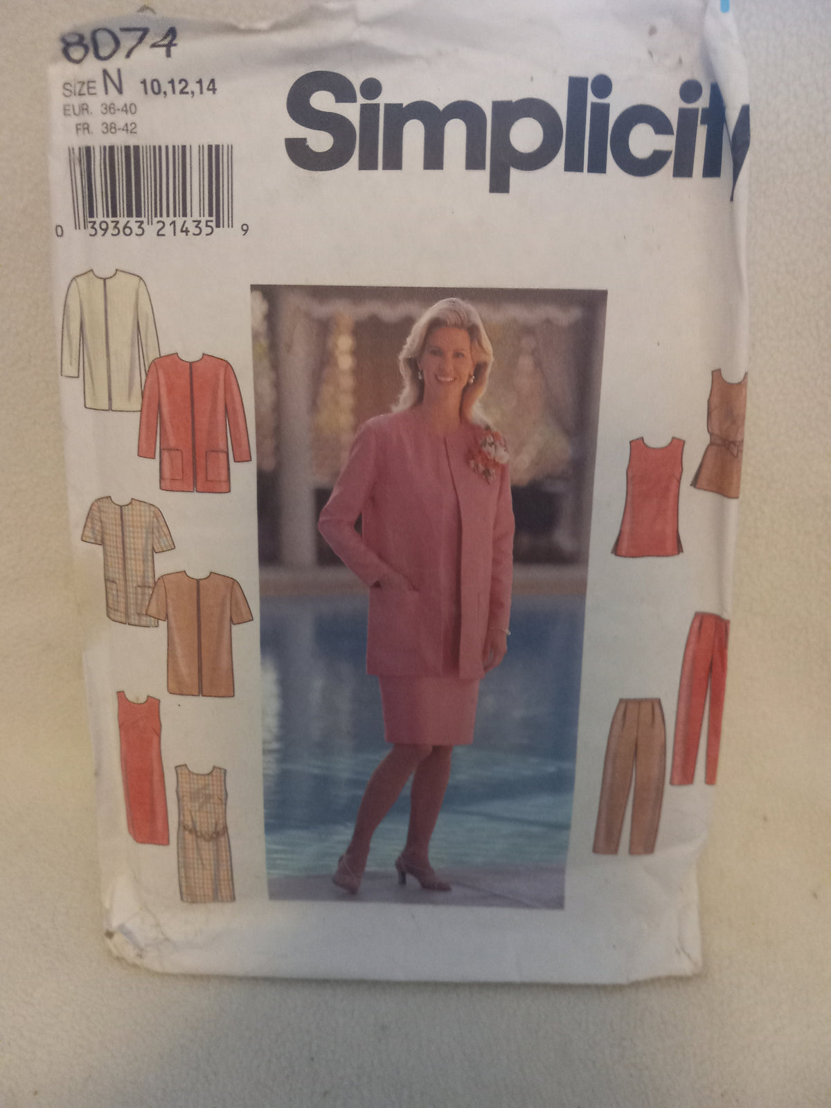 Pattern - Simplicity 8074 Women's Wardrobe - Size N (10-12-14)