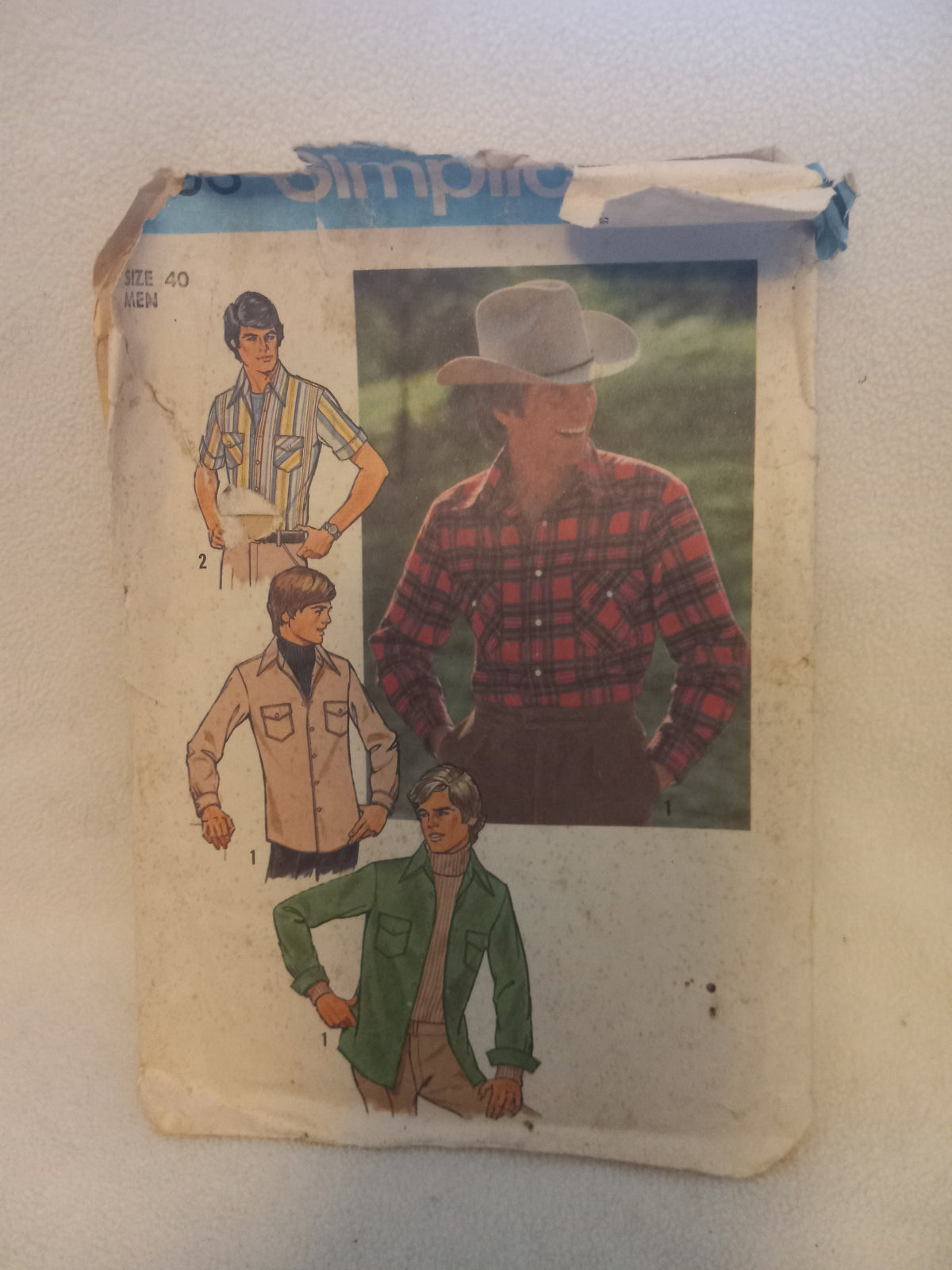 Pattern - Simplicity 7698 - Men's Shirts - Size 40
