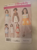 Pattern - Simplicity 2167 - Child's Dresses and Hanger Cover - Sizes 3,4,5,6,7,8