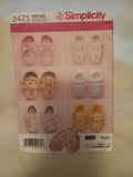 Pattern - Simplicity 2471 - Baby Shoes - One Size