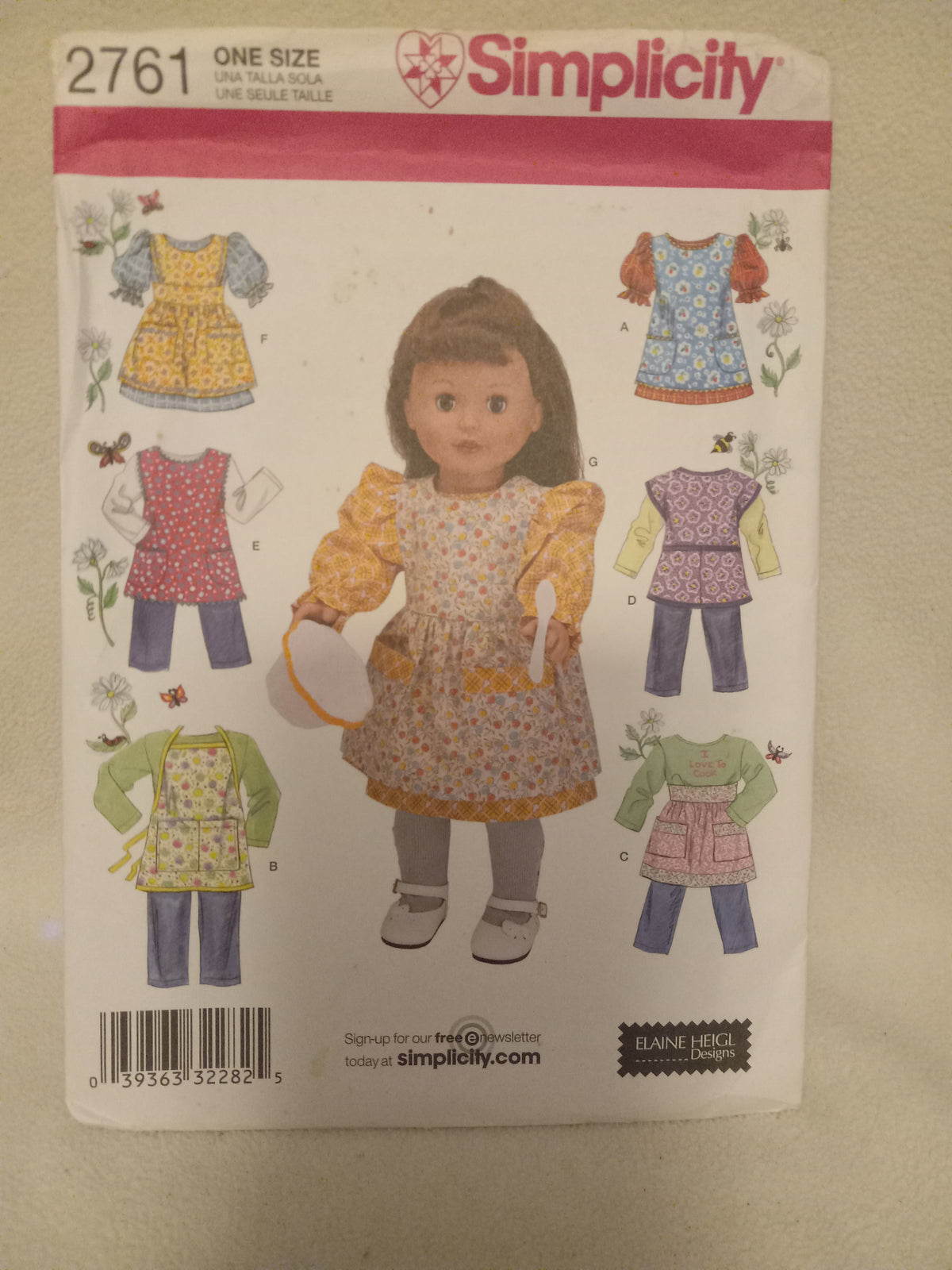 Pattern - Simplicity 2761 - 18 inch Doll Clothes