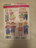 Pattern - Simplicity 4268 - 15 inch Baby Doll Clothes Designed by Teri