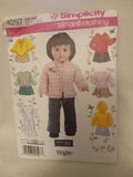 Pattern - Simplicity 4297 - Wardrobe for 18 inch Doll