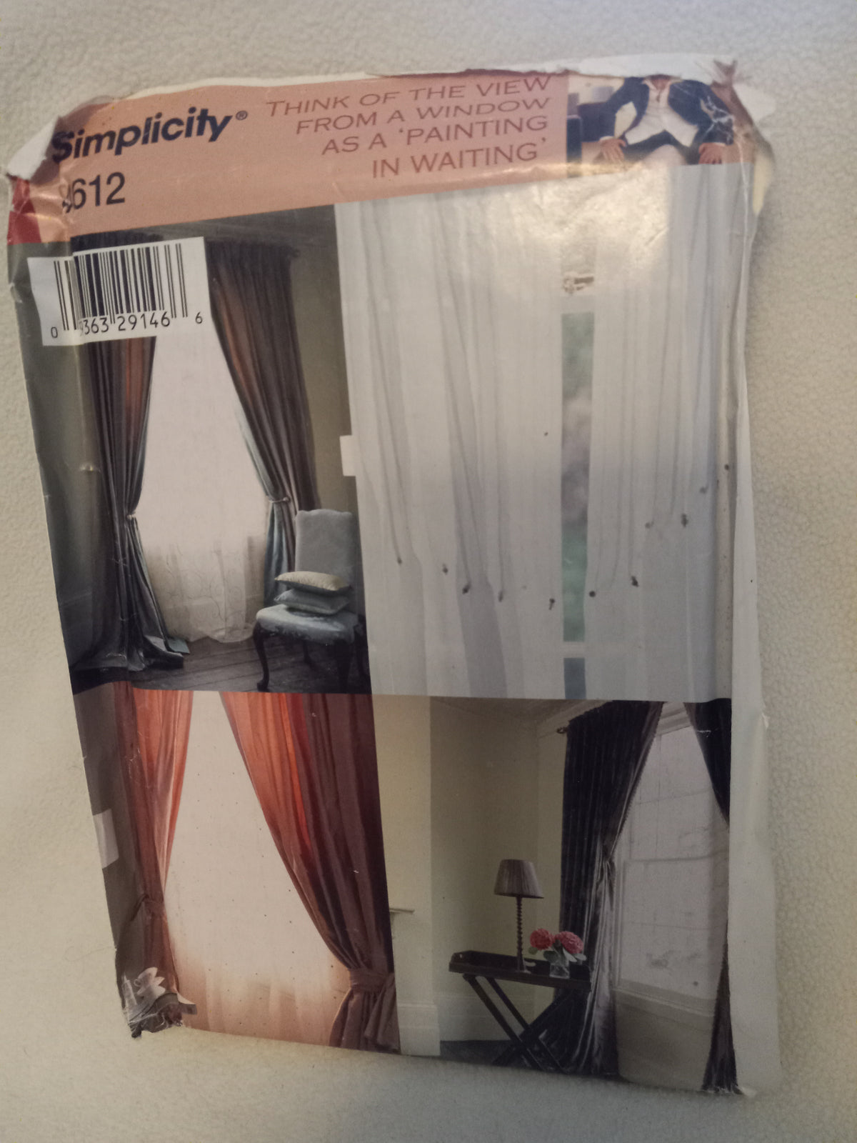 Pattern - Simplicity 4612 - 4 Curtain Drapes Patterns