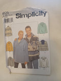 Pattern - Simplicity 4829 - Misses' Men's and Teens' Knit Top - Sizes XS-S-M