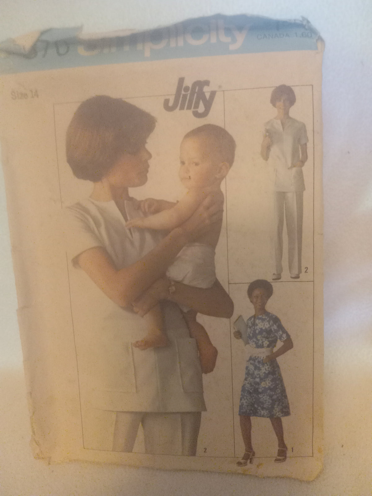 Pattern - Simplicity 7570 - Misses' Jiffy Dress, Top & Pants / Uniforms - Size 14