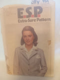 Pattern - Simplicity 8689 - ESP Extra Sure Pattern - Misses' Unlined Blazer - Sizes 12-14-16