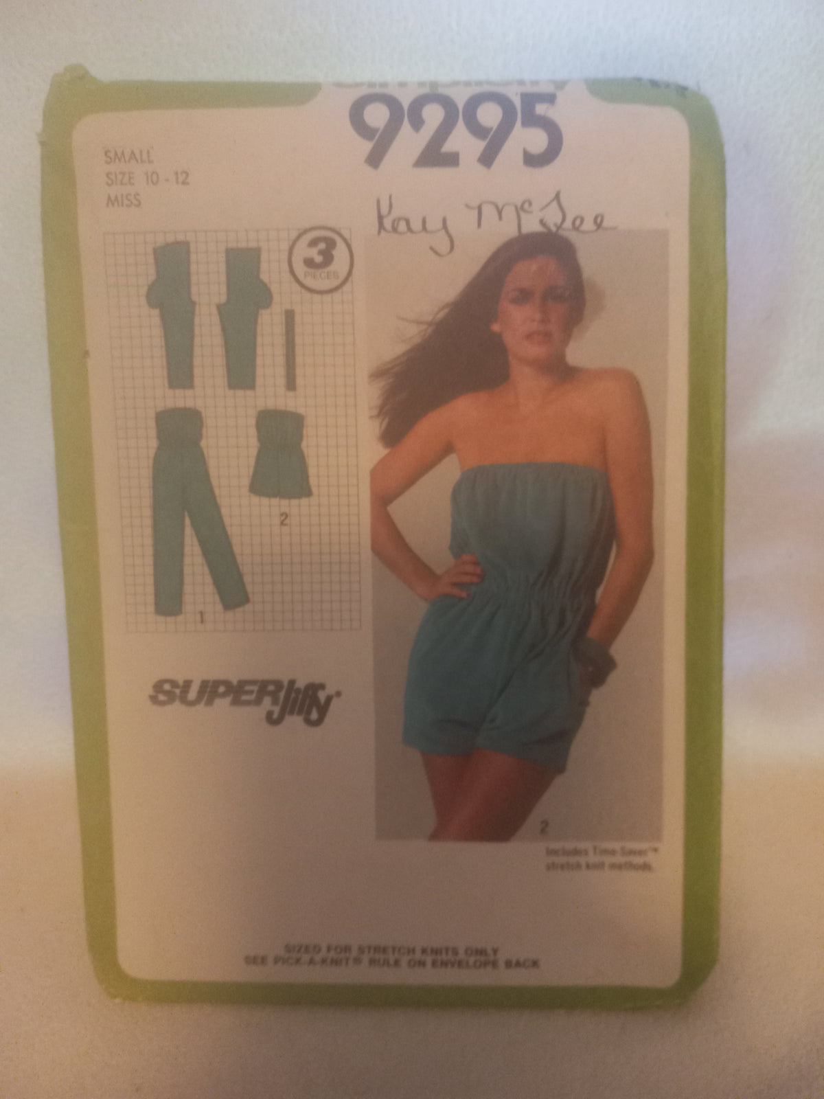 Pattern - Simplicity 9295 - Super Jiffy Misses' Romper - Sizes 10-12