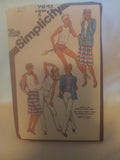 Pattern - Simplicity 9843 - Top, Skirt, Pants, Shorts & Jacket - Size 14