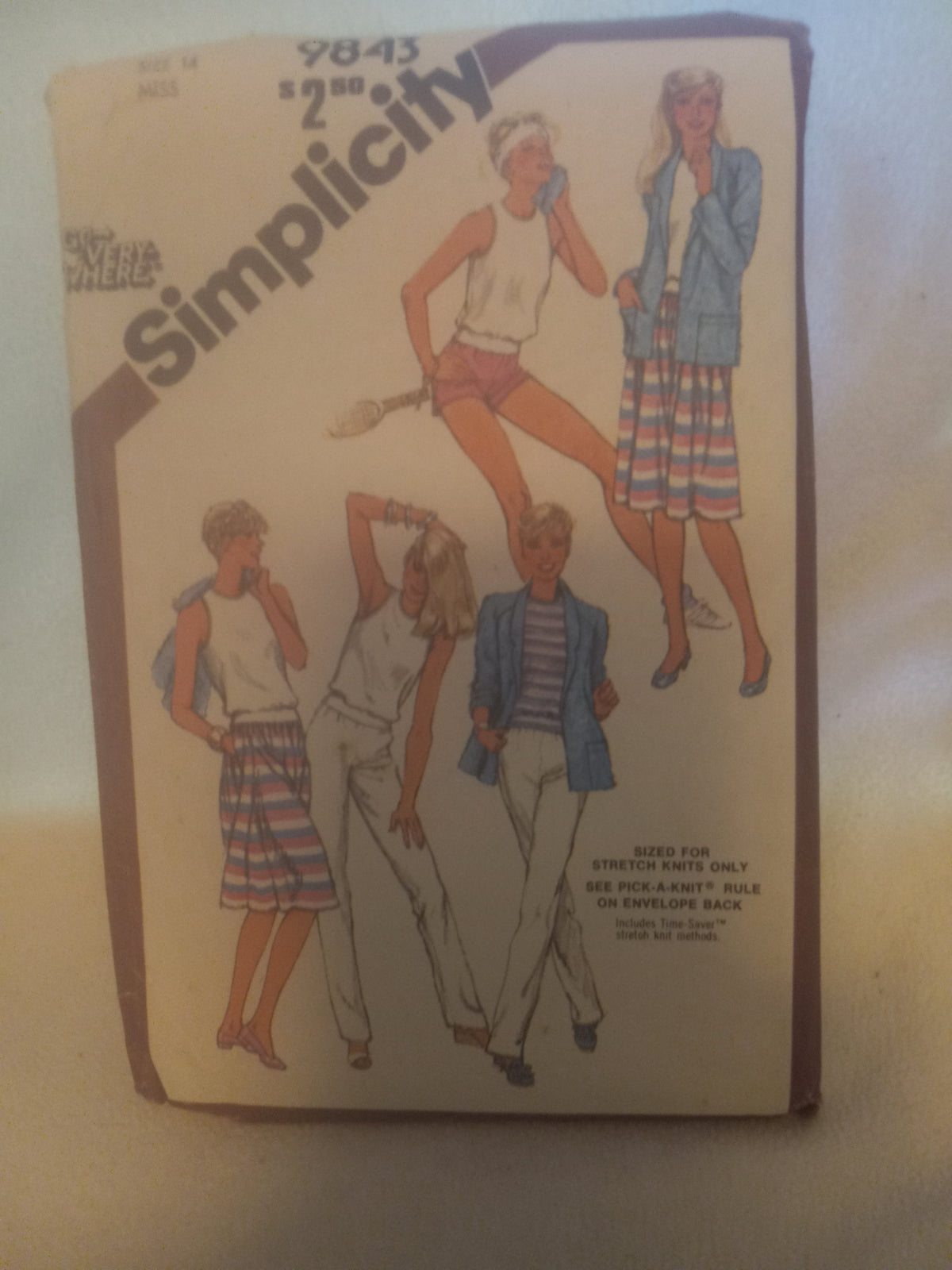 Pattern - Simplicity 9843 - Top, Skirt, Pants, Shorts & Jacket - Size 14