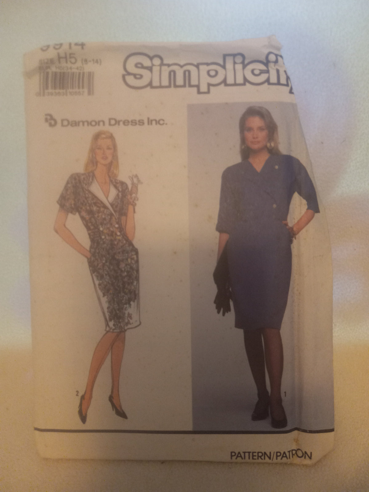 Pattern - Simplicity 9914 - Misses' Dress - Sizes 6-8-10-12-14