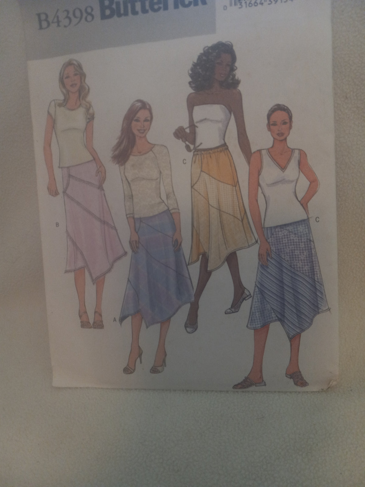 Pattern Butterick B4398 - Misses' Skirt - Sizes 6-8-10-12