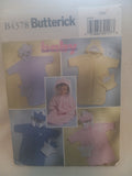 Pattern - Butterick B4378 - Baby Fashion Essentials- 3 Designs Sack & Mitt - One Size