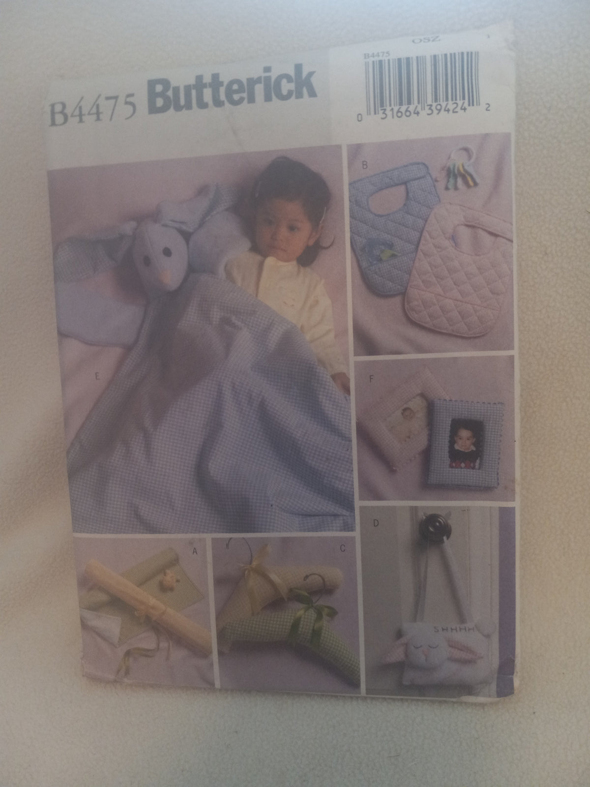 Pattern - Butterick B4475 - Infants' Gifts - One Size